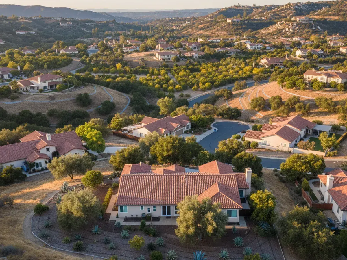 North County Inland San Diego County neighborhood near Lake San Marcos