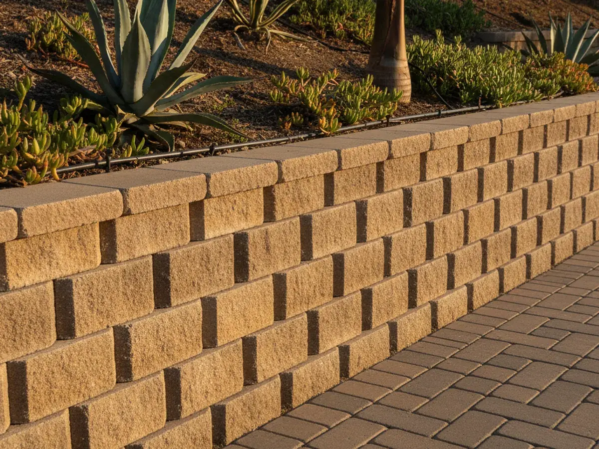 Hardscape detail work by a skilled San Diego County landscaper