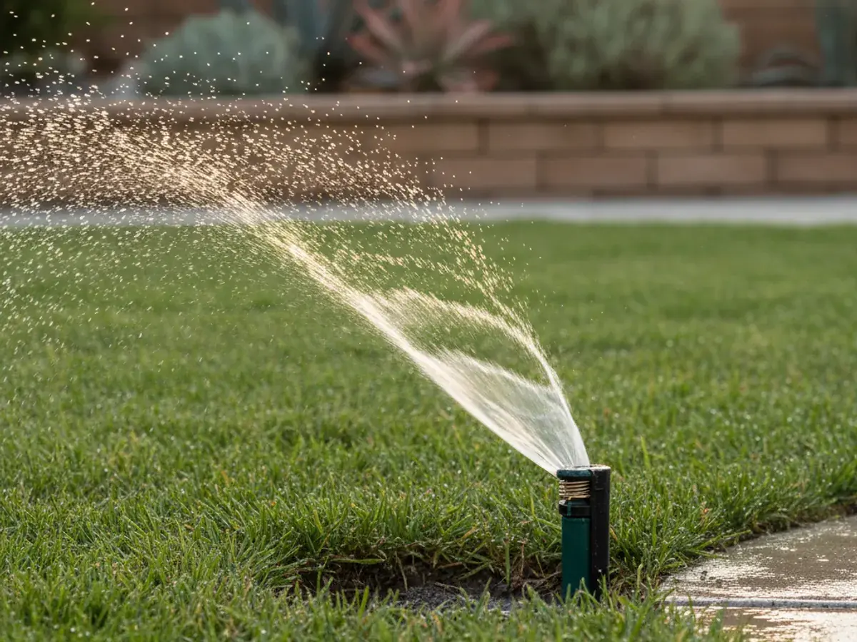 Irrigation detail work by a skilled San Diego County landscaper